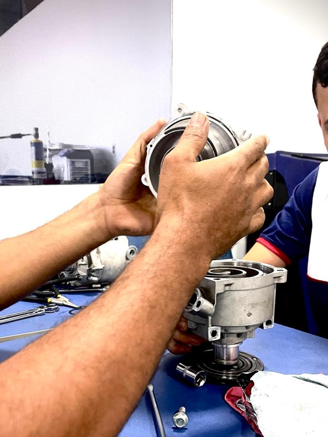 Detalhe de peça usada nas aulas práticas da Densul